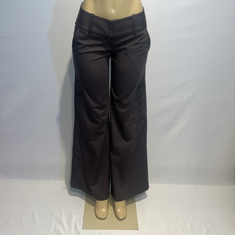 GEORGIE Dark Brown Wide Leg Trouser Pants!